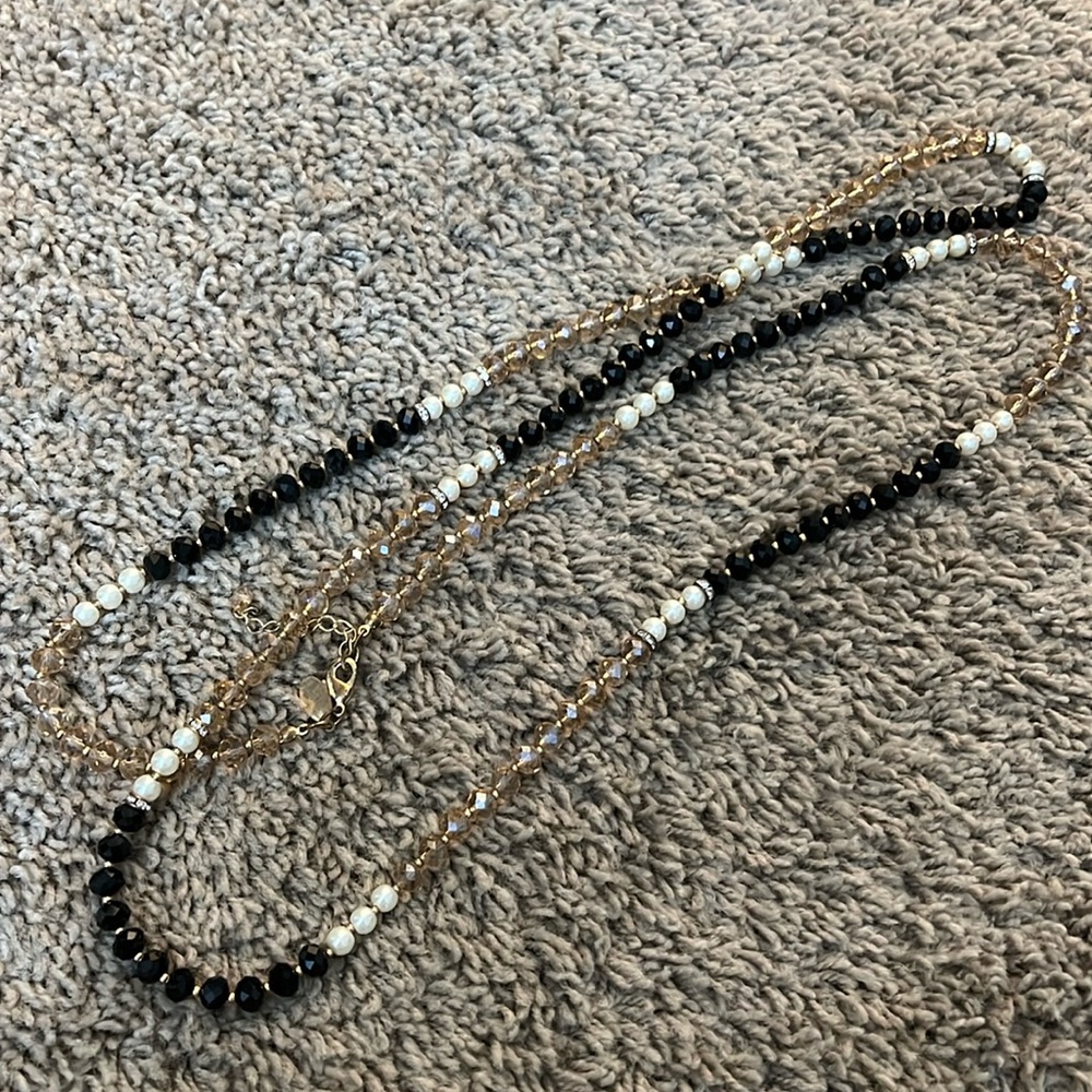 WHBM long necklace can be worn wrapped around the neck